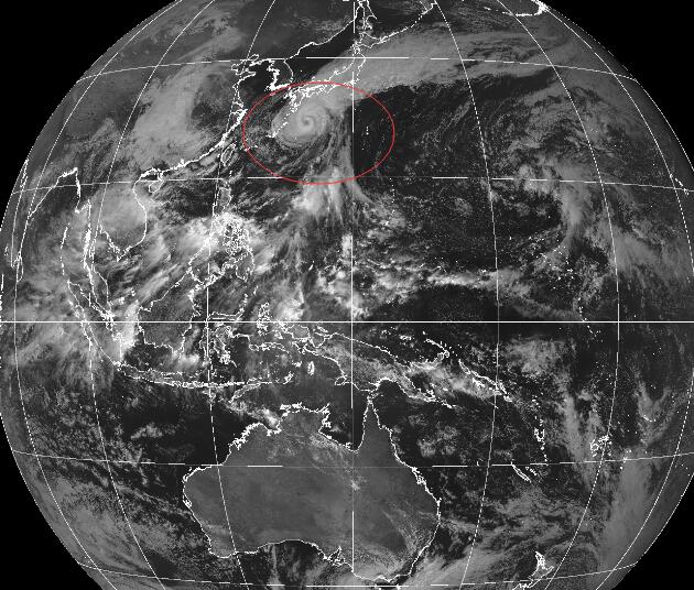14号台风路径实时发布系统高清卫星云图 “灿鸿”最新云图发展实况