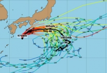 14号台风灿鸿最新路径图今天 十四号台风路径实时发布系统趋势图