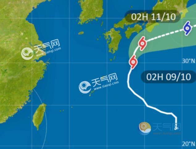 14号台风灿鸿最新路径图今天 十四号台风路径实时发布系统趋势图