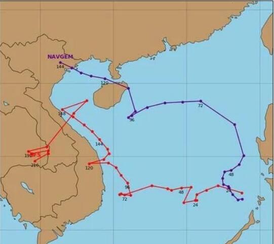 15号台风路径实时发布系统 台风“莲花”或在11日生成
