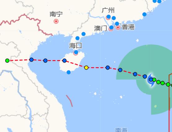 16号台风路径实时发布系统 台风浪卡生成未来将登陆海南