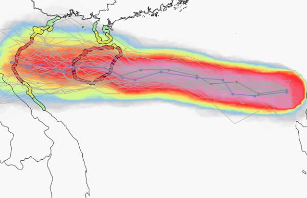 十六号台风最新消息路径图 “浪卡”未来路径走势预测图