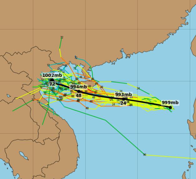 三亚台风路径实时发布系统16号台风  “浪卡”会在三亚登陆吗 