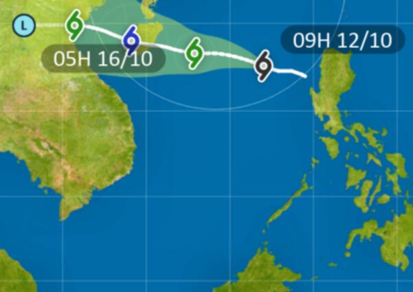 十六号台风最新消息路径图 “浪卡”未来路径走势预测图