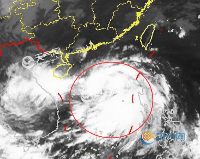 第16号台风路径实时发布系统云图 台风浪卡超清卫星云图更新