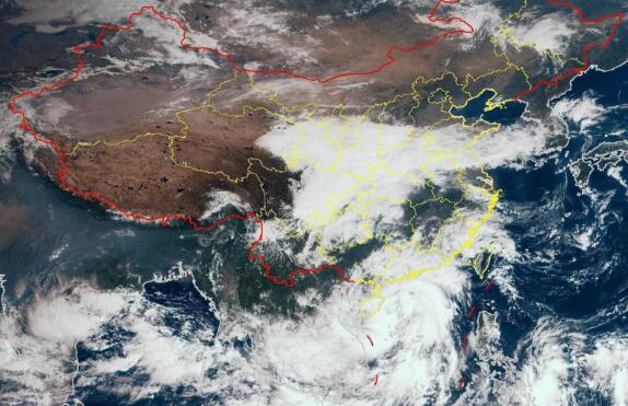 海南台风路径实时发布系统今天 台风“浪卡”将在文昌到陵水一带登陆