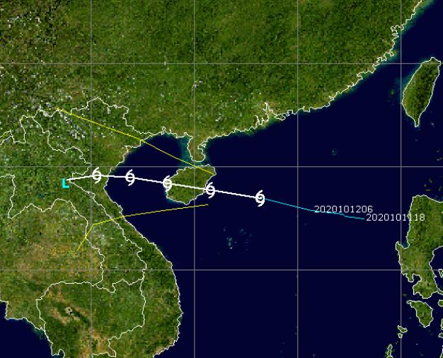 2020台风浪卡实时路径图 16号台风路径实时发布系统最新路径图