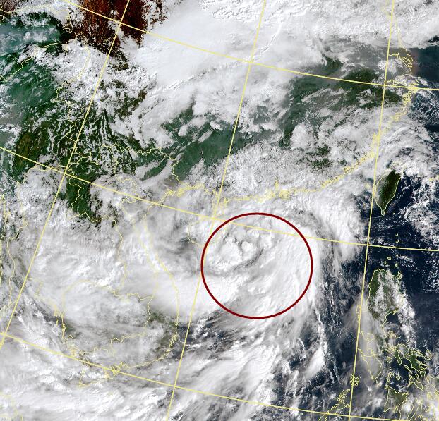 16号台风路径实时发布系统卫星云图 最新台风浪卡卫星云图实况更新