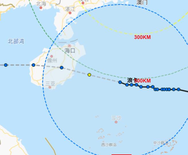 2020台风浪卡实时路径图 16号台风路径实时发布系统最新路径图