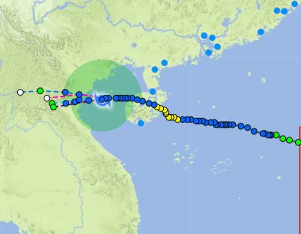 16号台风未来发展路径图 台风浪卡今日实时路径图趋势