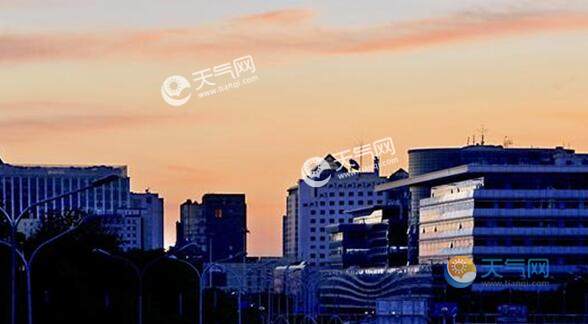 北京出现金粉色朝霞是怎么回事 网友：这样的天空真的爱了