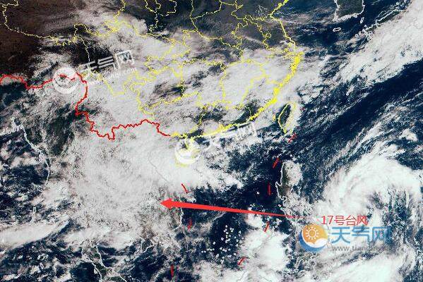 第17号台风路径实时最新消息今天 台风"沙德尔"最快将