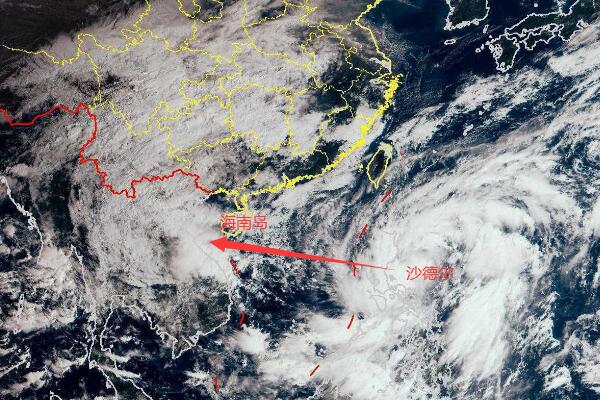 17号台风实时最新消息 台风“沙德尔”将给海南岛带来强风暴雨
