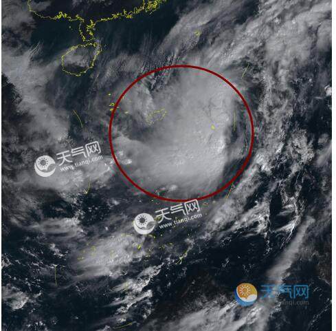 17号台风沙德尔云图最新消息 十七号台风卫星云图实时