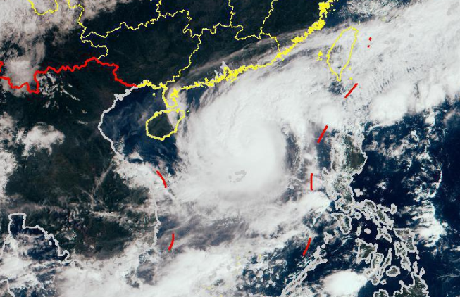 第17号台风沙德尔强度加强至13级 预计24日擦过海南带来强风雨