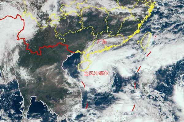 17号台风实时最新消息2020 受沙德尔影响广东沿海海面将有10级大风