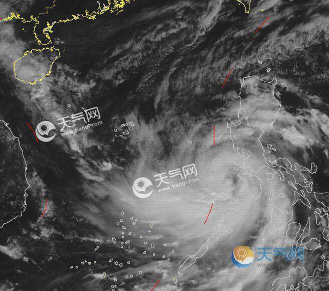 18号台风路径实时发布系统卫星云图 台风莫拉菲高清云图实时追踪