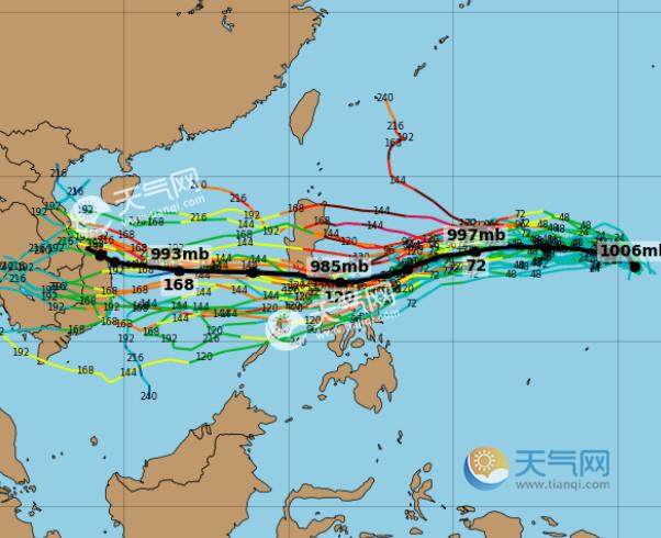 19号台风天鹅最新消息路径图 十九号台风实时路径动态