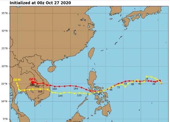 18号台风即将登陆越南 19号台风预计在10月30日生成