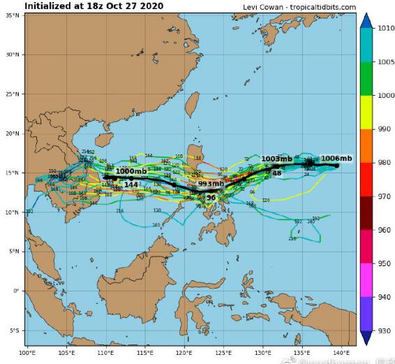 20号台风路径实时发布体系统 台风艾莎尼预计将在11月初生成