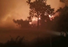 广东揭阳溪南山突发森林火灾 目前山火已被扑灭无人员伤亡