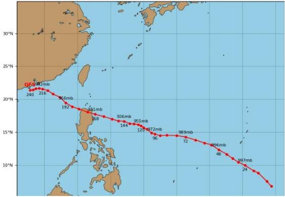 20号台风路径实时最新消息今天 台风艾莎尼或将登陆广东