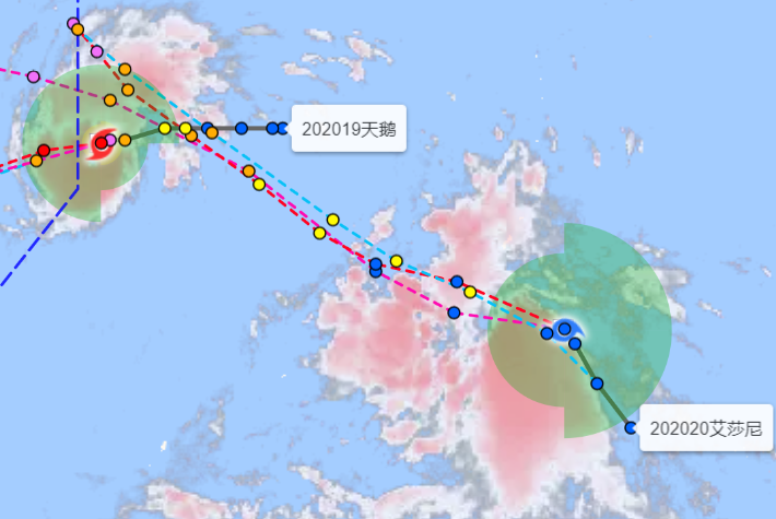 2020年第20号台风叫什么名字 20号台风最新路径图会登陆我国哪里