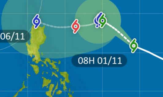 20号台风最新消息实时路径图 今早距离菲律宾以东约1400公里