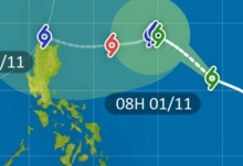 20号台风最新消息实时路径图 今早距离菲律宾以东约1400公里