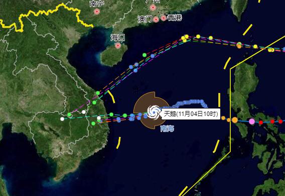 19号台风路径实时最新消息今天 台风“天鹅”影响南海部分地区风雨逐渐显现