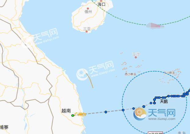 19号台风路径实时图最新 台风天鹅外围会影响海口吗