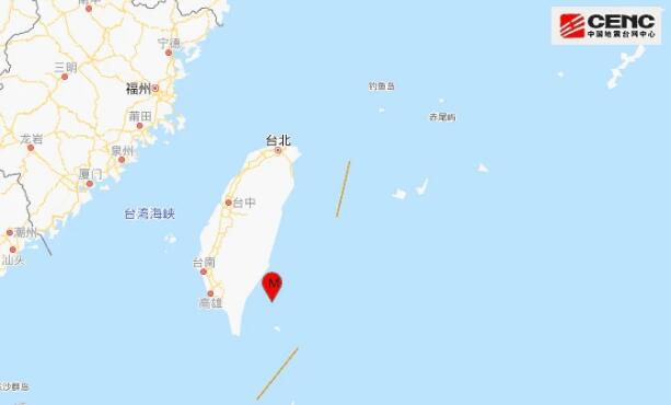 中国地震台网消息最新发布今天：台湾台东县海域发生4.9级地震