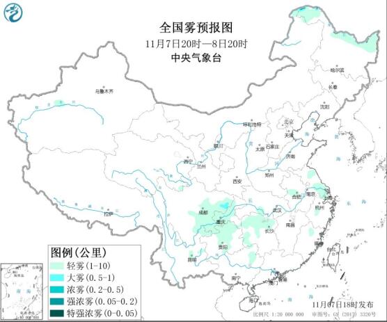 2020全国雾霾预报：今日京津冀及周边地区有轻至中度霾的天气