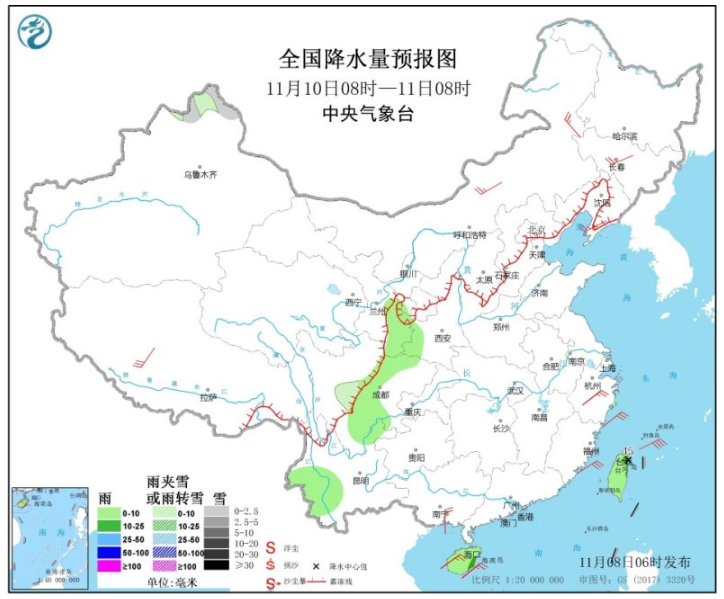 内蒙古东北黄淮等地降温明显 京津冀地区则出现中度霾