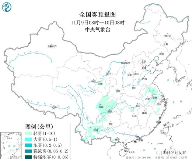 2020全国雾霾预报：冷空气减弱京津冀地区大气扩散条件较差