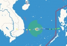21号台风艾涛最新消息路径图 正在南海活动对海南有影响吗