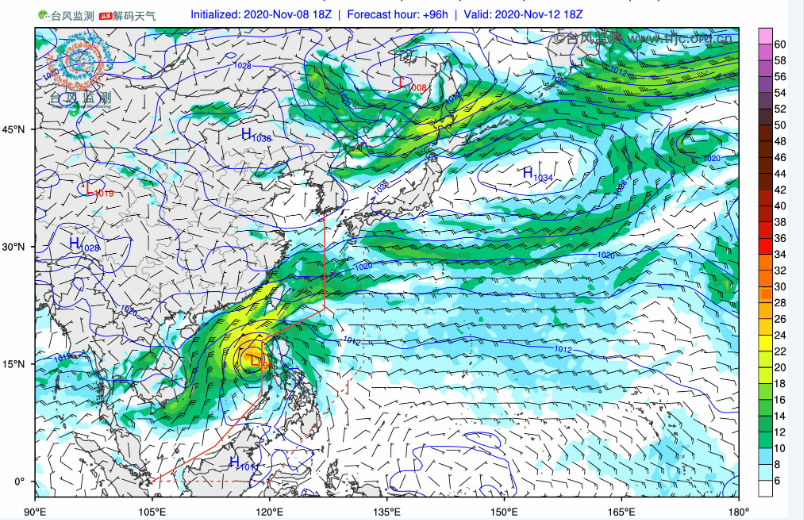 2020年21号台风叫什么名走势图 二十一号台风未来发及路径走向图