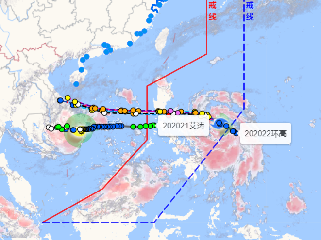 温州台风网21号台风叫什么名走势图 台风“艾涛”实时高清卫星云图追踪
