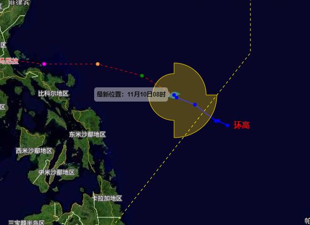 22号台风温州台风网台风路径图最新 台风环高对中国有大影响吗