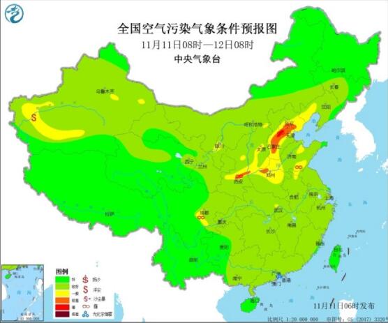2020全国雾霾预报：华北黄淮等地将有轻至中度霾天气