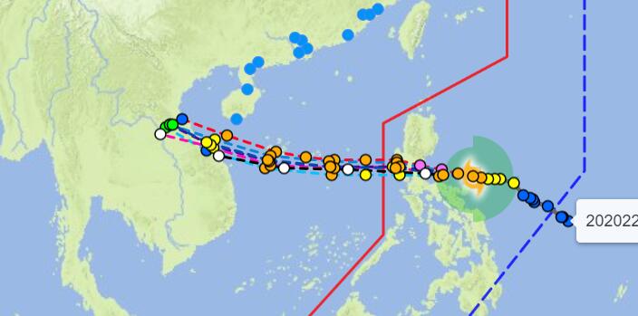 22号台风路径实时发布系统路径消息 “环高”未来对海口有影响吗