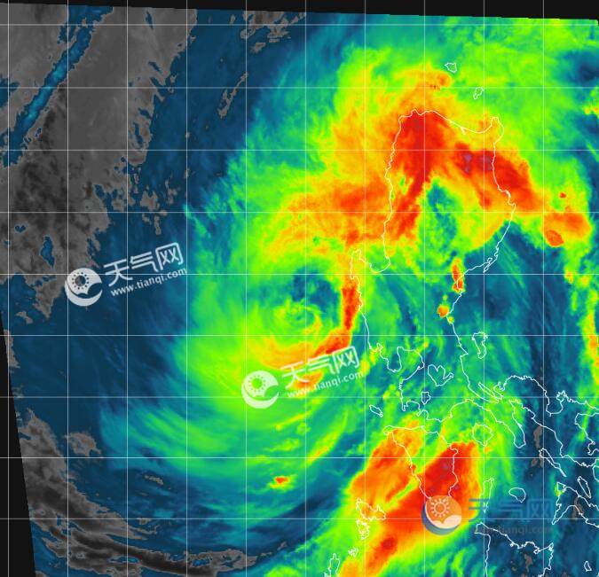 22号台风路径实时发布系统今日云图 台风环高超高清卫星云图发展情况
