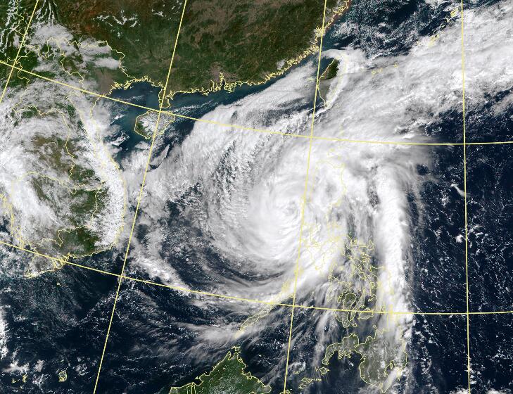 22号台风路径实时发布系统今日云图  台风环高超高清卫星云图发展情况