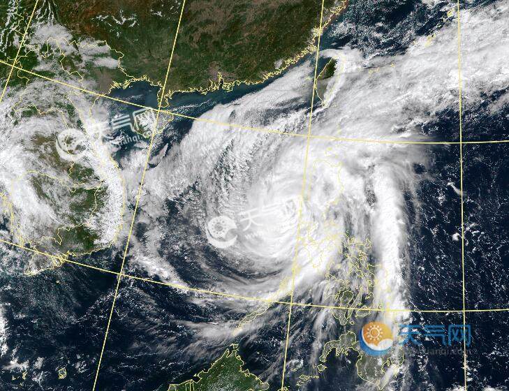 22号台风路径实时发布系统今日云图 台风环高超高清卫星云图发展情况