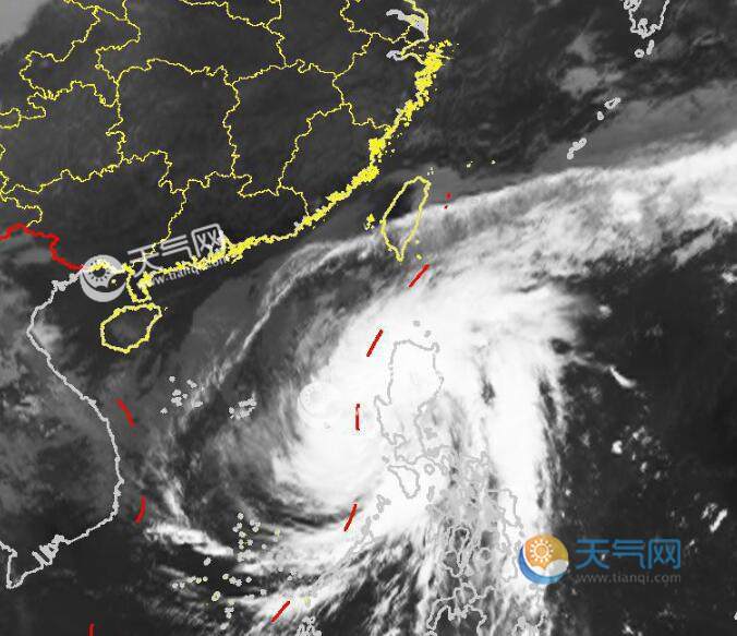 22号台风路径实时发布系统今日云图 台风环高超高清卫星云图发展情况