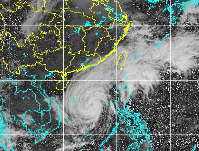 广东22号台风最新消息台风路径图  环高外围影响广东沿海刮9级大风