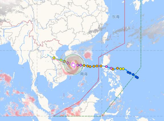 2020海南台风最新消息今天 受台风环高影响海南岛东部和南部将有大到暴雨