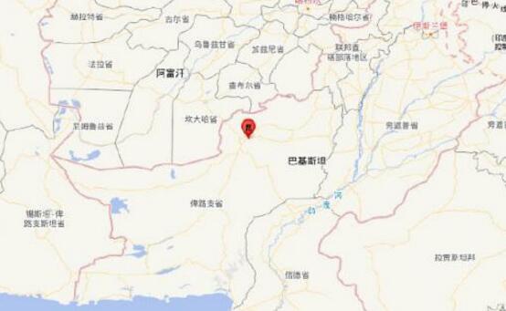 中国地震台网消息最新发布今天：巴基斯坦地区发生5.4级地震