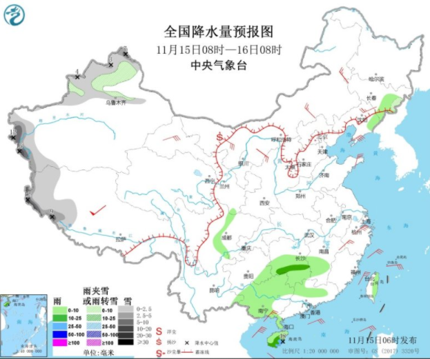 黄淮华北有雾霾天气 22号台风环高继续影响海南岛