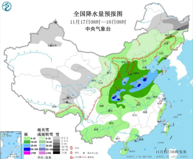 黄淮华北有雾霾天气 22号台风环高继续影响海南岛